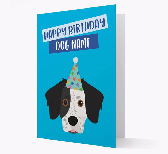 Personalized 'Happy Birthday {dogsName}' Card with {breedCommonName} Icon